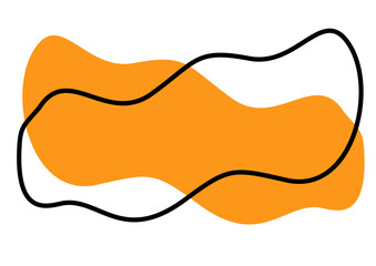 vector illustration of an orange