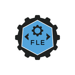 FMF Industrial Gear Logo Design – Engineering, Mechanical, and Construction Branding Icon. FMF Letter Logo.

