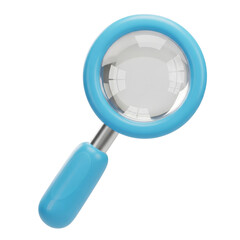 Magnifying glass icon isolated on transparent background
