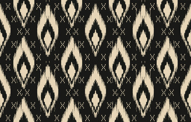 Ethnic abstract ikat art. Aztec ornament print. geometric ethnic pattern seamless  color oriental.  Design for background ,curtain, carpet, wallpaper, clothing, wrapping, Batik, vector illustration.