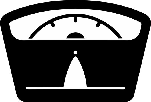 Weight Measurement Scale Icon Silhouette