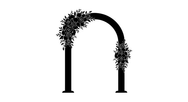 elegant floral wedding arch transparent png for invitations designs