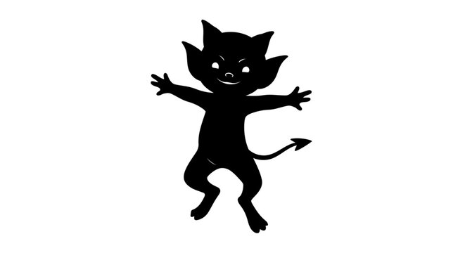 playful imp clipart transparent background isolated devil sprite for designs