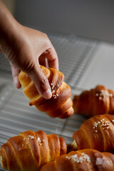 Japanese Croissant Shaped Salty Buttery Bread (Shio Pan)