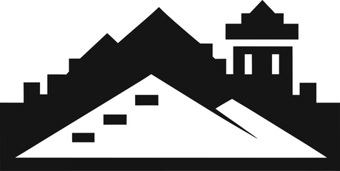 Ancient Chinese Landmark Wall Icon