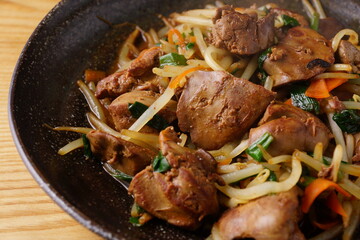 ニラレバー炒め