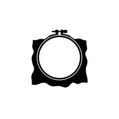 Fototapeta premium transparent background embroidery hoop isolated vector for crafts design