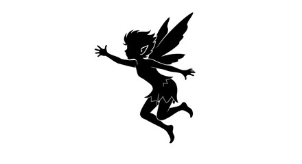 transparent background fairy silhouette perfect for design projects
