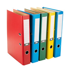 Colorful file folders for office organization and document storage to enhance workspace aesthetics