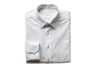 White Oxford shirt isolated on white background