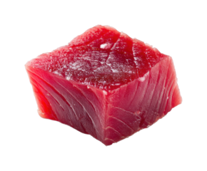 Preparing fresh tuna for sushi kitchen food modern isolated on transparent background, png