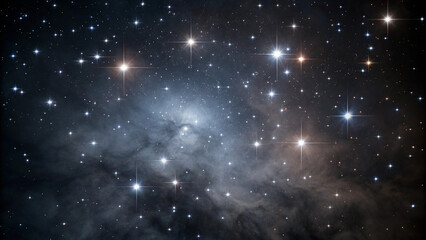 Fototapeta premium Stunning view of a luminous starry night sky with vibrant nebula clouds present