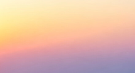 Fototapeta premium Soft pastel gradient background transitioning from yellow to purple hues, ideal for website design, presentations, or as a calming visual element