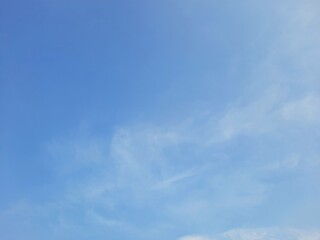 Soft blue sky with clouds 