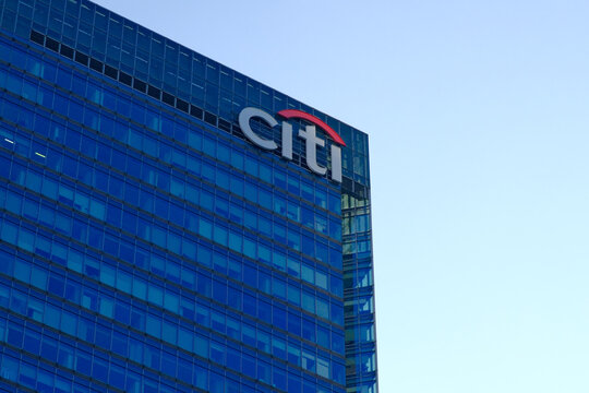 Shanghai,China-August 16th 2025: Citigroup company office building