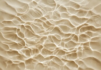 Abstract rippled surface, light reflecting on a light beige liquid