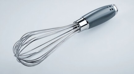 Gray whisk with metallic wires