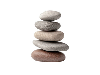 Stacked smooth stones create a calming zen balance evoking peace, harmony, and mindfulness for wellness.