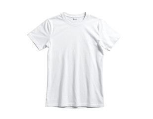 White T-shirt Mockup On Transparent Background