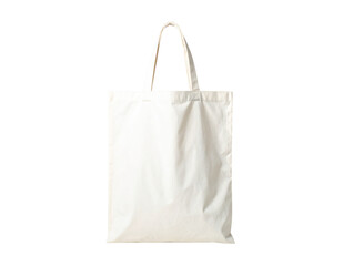 White Canvas Tote Bag Mockup On Transparent Background