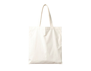 White Canvas Tote Bag Mockup On Transparent Background