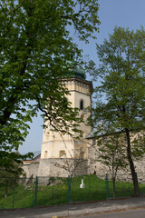 Fototapeta premium Ukraine Lviv city view on a cloudy summer day