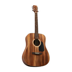 Beautiful acoustic guitar with rich wood grain detail, perfect for music lovers and studios