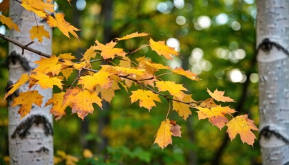 Autumn leaves falling forest nature photography vibrant colors close-up seasonal change