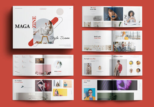 Fashion Magazine Template Layout