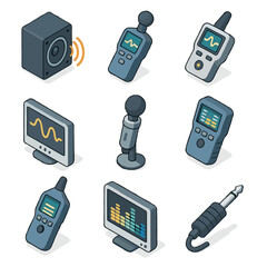Screen mic spectrum meter input icon tools acoustic vector audio test decibel