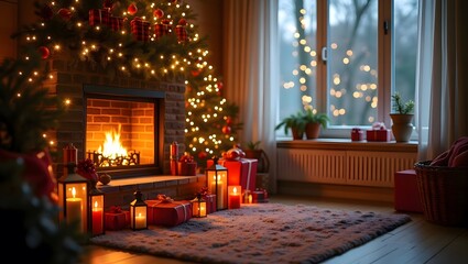 Christmas tree in the church