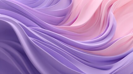Obraz premium A dynamic interplay of soft, flowing, and wavy shades of pink and purple create a captivating abstract design.