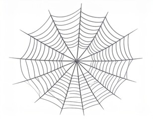 Circular spider web graphic