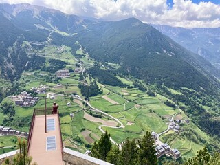 Fototapeta premium Mirador del Roc de Que en Andorra junio 2021