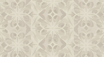 Elegant Damask Pattern: Seamless Beige Textile Texture