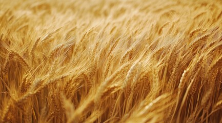 Golden wheat field in sunlight (1)