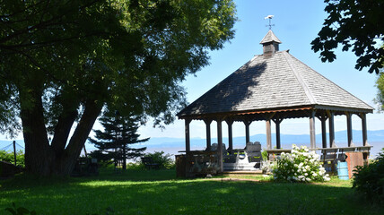 At the park by the river, Saint-Rock-des- aulnais, Québec, Canada