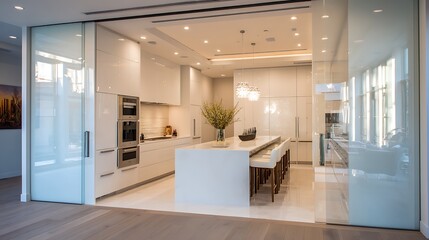 luxury kitchen interior with beautiful color texture 