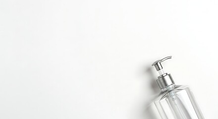 Clear Dispenser on White Hygiene, Health, and Cleanliness