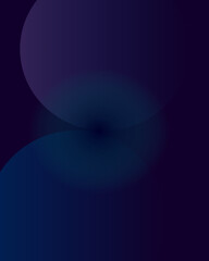 A modern abstract poster design featuring overlapping geometric shapes with smooth gradients of blue, purple, and green on a dark background. Perfect for creative presentations, digital artwork.