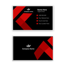 Modern and simple business card design.