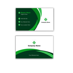 Modern and simple business card design.