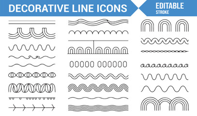 Creative Minimalist Icons with Editable Stroke Designs