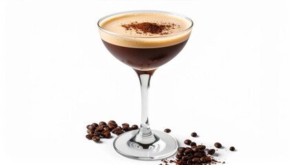 Aromatic Glass Filled with Rich Coffee Beans Inviting Cozy Mornings and Invigorating Flavorful Brews