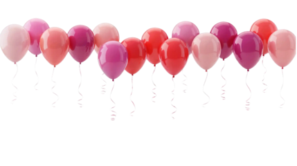 Balloons on a Transparent Background