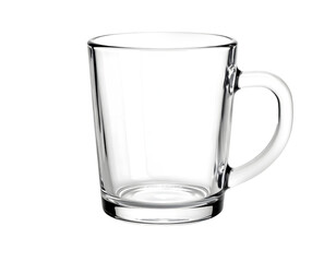 Transparent Glass Cup Isolated on PNG Background