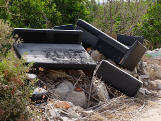 illegal, dump, garbage, environmental pollution