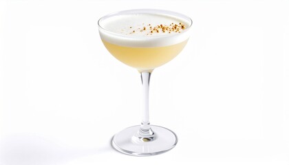 Refreshing Glass of Citrus Drink Garnished with Orange Slice Exuding Vibrant Colors and Summer Vibes