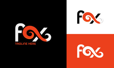 Fun Creative App Gaming Business Fox logo Vector Illustration Design