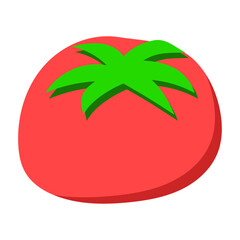 シンプルでポップなトマトのイラスト / Simple and Pop Tomato Illustration